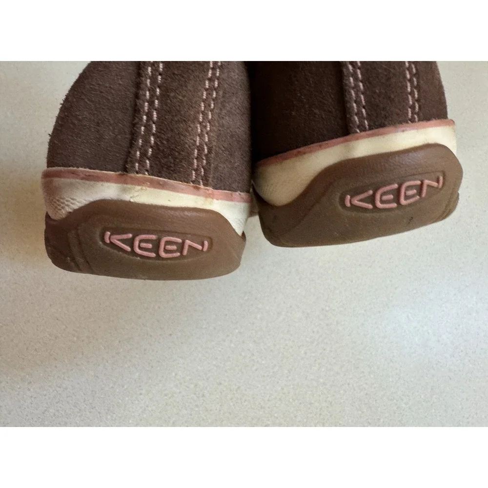 Keen Coronado Hiking Shoe Kids Size 5 Women 6.5 23cm Brown Leather Sneakers